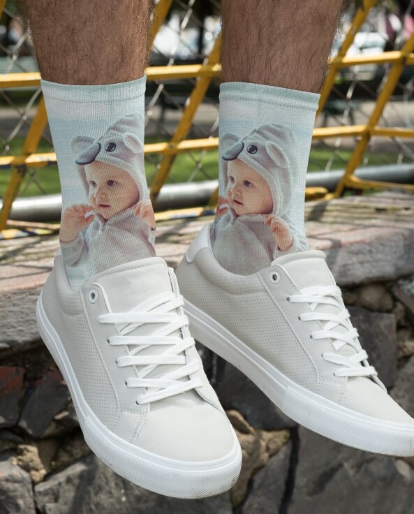 Custom Printed Photo Socks Online | CanvasChamp