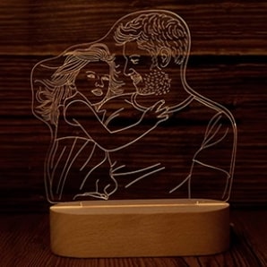 Custom Photo 3D Lamp Father's Day Sale india