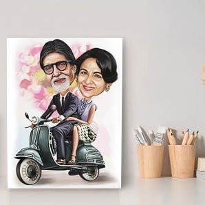 Custom Caricature Father's Day Sale india
