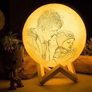 Custom Photo Moon Lamp Father's Day Sale india