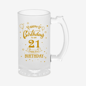 Personalised 21st birthday beer mug india