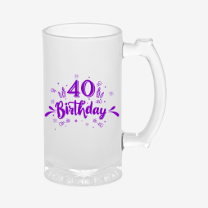 Personalised 40th birthday beer mug india