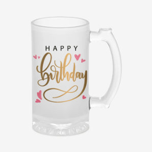 Personalised happy birthday beer mug india