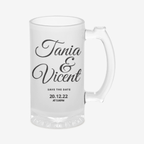 Personalised wedding beer mugs india