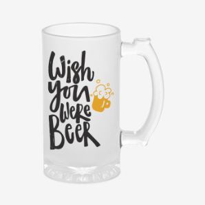 Personalised wish you were beer mug india