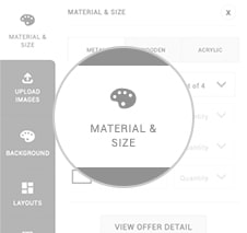MATERIAL & SIZE