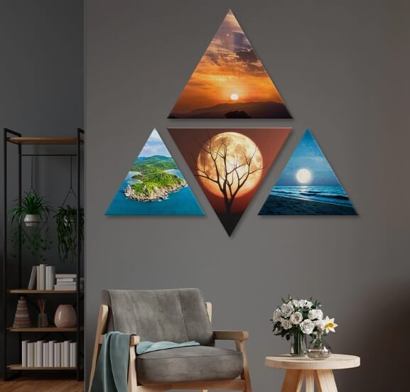 Custom Triangle Canvas Prints