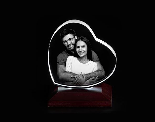 Personalised 3D Crystal Cubes