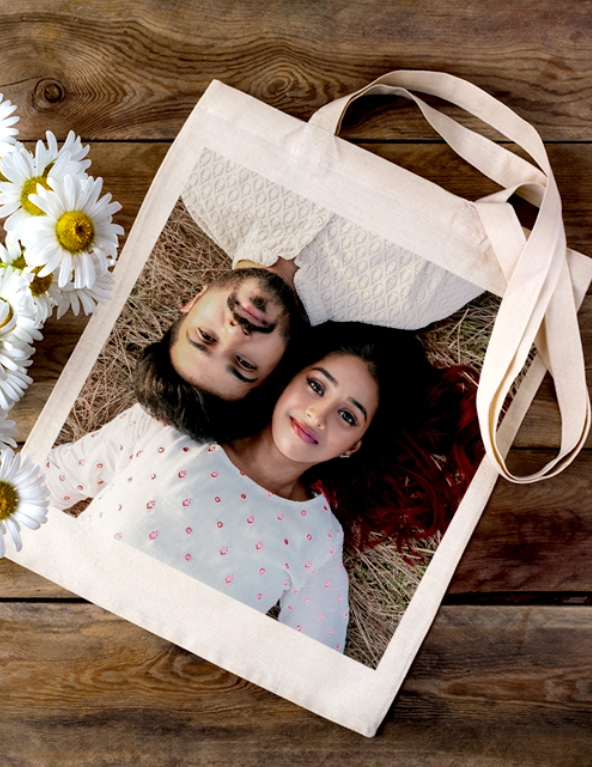 Custom Tote Bags- Print Your Photo, Text, or Logo Elegantly
